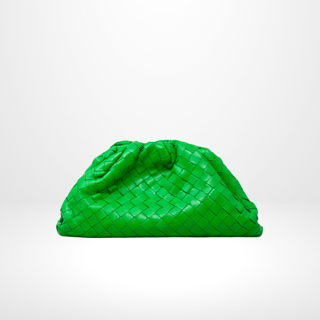 【BOTTEGA VENETA】Green Clutch Bag BNWT Bottega Veneta Parakeet Green Clutch Crossbody | eBay