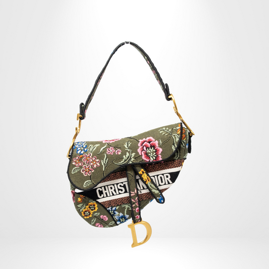 Dior Embroidered Saddle Bag - 30 Day Rental