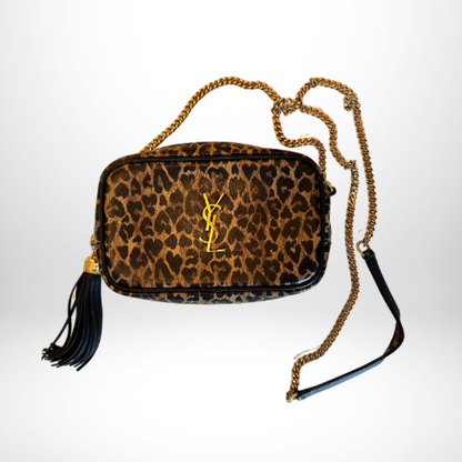 Saint Laurent Leopard Crossbody Camera Bag - 15 Day Rental